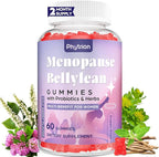 Menopause Supplements for Women, Sugar-Free, 16-in-1 Menopause Relief with Black Cohosh & Ashwagandha, 20 Billion CFU Probiotics, Hormone Harmony for Women, Night Sweats & Mood Swings, 60 Gummies