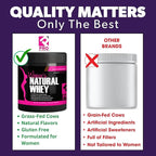 Whey Protein Powder for Women - Supports Lean Muscle Mass - Low Carb - Gluten Free - Grass Fed and Rbgh Hormone Free Whey Protein Chocolate Powder (Chocolate Delight, 1 Lb)