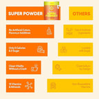 EBOOST Energy Drink & Electrolyte Powder Drink Mix - Super Powder Orange with No Added Sugar, Blend of Vitamins, Nootropics, Natural Caffeine & Hydration - Pre & Post Workout - 40 Serving Tub