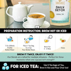 BREWIX, Ayurvedic Detox Herbal Tea Bags (30 Pyramid Tea Bags) Caffeine-Free Herbal Tea | Cleansing Formula with Traditional Ayurvedic Herbs | Supports Digestion, Balance & Daily Vitality