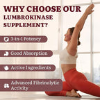 Lumbrokinase 100mg (Max Activity 1,000,000 LKU),Nattokinase 100mg-2,000 FU of Activity and Red Yeast Rice 300mg, Potent Lumbrokinase Enzymes Supplement for Circulatory,Cognition,60 Capsules(Pack of 1)