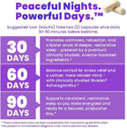 DormiOn™ Sleep + Restore + Stress Supplement | Herbal Sleep Aid for Women & Men | No Melatonin, Non-Habit Forming | Ashwagandha, GABA, Valerian & Magnesium | Vegan, 60 Capsules