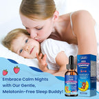 Magnesium Glycinate Liquid for Kids - with L-Theanine Omega-3, Vitamin B6, D3, Zinc - Kids Magnesium Drops for Sleep, Relaxation, Calm & Focus - 2 Fl Oz, Strawberry Flavor