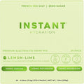 Instant Hydration Electrolytes Powder Packets - Lemon Lime Drink Mix - Zero Sugar - Keto, Vegan, Gluten-Free, Non-GMO - Boost Recovery, Brain Health, Muscle & Tissue Support- 30 Sticks