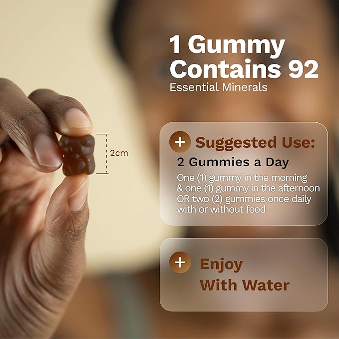 Black Girl Vitamins - Irish Sea Moss Gummies - SeaMoss + Bladderwrack & Burdock - 92 Minerals for Thyroid, Metabolism, and Immunity - Vegan, Gluten-Free, Halal (Mixed Berry, 30 Day Supply)