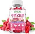 Potassium Gummies 1000mg, Potassium Bicarbonate Supplement for Adults & Kids, Support Electrolyte Balance & Muscle Heath, Sugar-Free, Raspberry Flavor, 60 Count