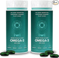 Iwi Omega-3, 60 Softgels (60 Servings), Vegan Plant-Based Algae Omega 3 with EPA + DHA, Whole-Body Support Dietary Supplement, Krill & Fish Oil Alternative, No Fishy Aftertaste
