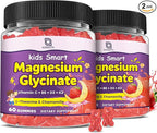 Magnesium Gummies for Kids & Adults - 400/200mg Magnesium Glycinate with L-Theanine, Chamomile, D3 & K2, Kids Sleep Gummies Melatonin Free, for Zzz & Relax, Cognition - Sugar Free, 60 C