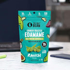 The Only Bean Edamame Dry Roasted Low Carb Snacks (Ranch), Vegan Gluten Free Snacks, Healthy Snacks for Kids and Adults, High Protein Snacks, Keto Snacks, Diabetic Snacks, 4oz (Pack of 3)