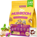 Mushroom Gummies 4000mg, Brain Supplements for Memory and Focus, 26x Mushroom Supplement with Ashwagandha & Lion's Mane, Milk Thistle, Green Tea - Focus, Clarity, Immunity, Liver | 180 Count
