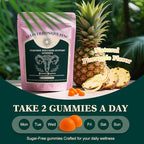 Probiotic Gummies for Women - Support for Feminine Wellness, pH Balance, Probiotic Formula, Gluten-Free, Vegan, Tropical Pineapple Flavor, 60 Gummies (30 Servings)