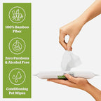 Pogi’s Dog Wipes Travel Packs – Hypoallergenic Pet Wipes for Paws, Body & Butt – Cleaning & Hydrating, Green Tea Scent, 240-Count