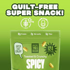 Where You Bean Edamame Beans Snack (Spicy Wasabi) - Crunchy and Dry Roasted Edamame Beans - High Protein Snacks, Keto and Vegan Healthy Snacks for Adults & Low Carb Asian Snack 3 oz (Pack of 4)