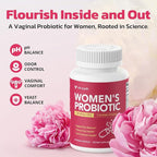Vaginal Probiotics – pH Balance, Feminine Odor Control & Yeast Support, Probiotics for Women with Prebiotics & Lactobacillus Blend, 60 Capsules