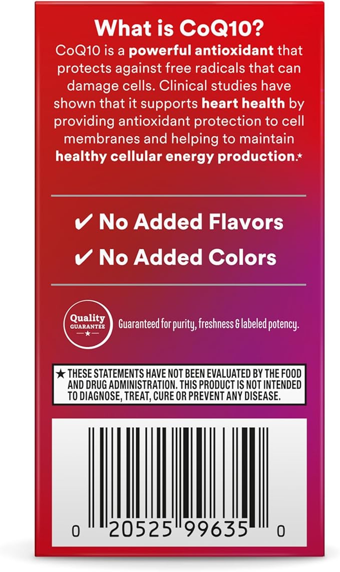 MegaRed Advanced CoQ10 Supplements- 200mg Per Serving, Powerful Antioxidant that Supports Cellular Energy Production and Protects Against Free Radicals*- 30 Coenzyme Q10 Capsules, 30 Servings