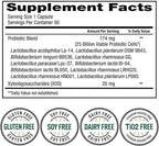Tru Nature Women's Daily PROBIOTIC 90 Capsules, 25 Billion Cells Vegetarian Probiotics for Digestive Health 90 Count, 90 Day Supply +Better Guide Vitamins