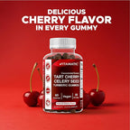 Vitamatic Tart Cherry (360 mg) with Celery Seed (30 mg) 10:1 Extract & Turmeric 20:1 Extract (10 mg) - (Per Serving/2 Gummies) - 60 Gummies (Pack of 2)