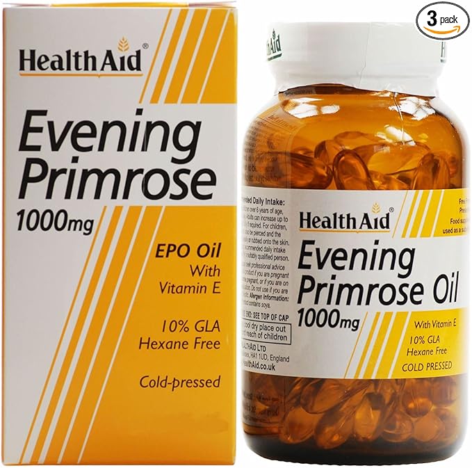 (3 Pack) - HealthAid - Evening Primrose Oil 1000mg | 120's | 3 Pack Bundle