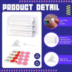 Shinylin 33 Pcs Protein Powder Travel Container Set 21 Pcs 90ml Reusable Powder Supplement Plastic Tubes and Portable Travel Organizer Zip Up Bags Funnels Spoons and Labels for Workout, Fitness