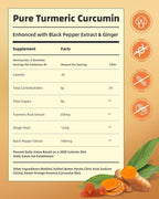 Turmeric Gummies with Black Pepper for Inflammation, Turmeric and Ginger Supplement for Immune Joint Support, Sugar Free Curcumin Ginger Gummies for Adult Vegan Non-GMO