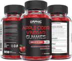 ORPHIC NUTRITION Apple Cider Vinegar Gummies - 1000mg - ACV Weight Loss Gummies - Supports Digestion, Detox & Cleansing - VIT B12, Beetroot - Gomitas de Vinagre de Manzana (60 pcs)