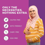 Halal Prenatal Vitamins + DHA, Folic Acid Iron, Ginger for Soothing, One Daily, for All Pregnancy Stages, Gluten Free, Non-GMO, 60 Softgels, 2 Months Supply, USA Made, Halal Vitamins