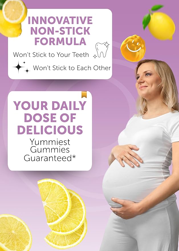 Lunakai USA Made 17-in-1 Prenatal Vitamins for Women with Iron & Folic Acid – Delicious Daily Prenatal Gummies for Maternal Wellness Support, 60ct
