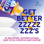 Melatonin Sleep Gummies - 6mg Per Serving - Sugar-Free Sleep Support Melatonin Gummy for Adults - Extra Strength Sleeping Gummy Supplement - Supports Restful Sleep - Tasty Orange Flavor - 60 Gummies