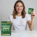 Sugar Free Greens Daily Gummies, Superfood Fruits Veggies Blend with Spirulina, Chlorella, Prebiotics & Fiber, Adaptogens Multivitamin Supplement for Women Men Digestive Health, Non-GMO, 120 Count