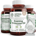 Natural Nutra Evening Primrose Oil Supplement from Fatty Acid, Nerve Health, Helps Reduce Skin Blemishes, Balance Body Secretions, Promote Heart Health, Skin Clarity, 500 mg, 90 Softgels