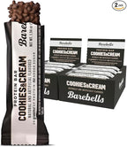 Barebells Protein Bars - Protein Snacks with High Protein - Chocolate Protein Bars - Perfect on The Go Protein Snack & Breakfast Bars (12 Count (Pack of 2), Cookies and Cream)