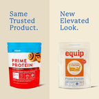 Equip Foods Prime Protein Powder | Clean, Grass Fed Beef Protein Powder for Women & Men | Carnivore Protein Isolate | Paleo, Keto Friendly | Gluten, Dairy Free | 30 Servings, Cinnamon Roll