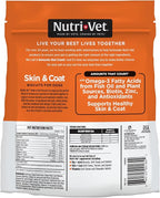 Nutri-Vet Skin & Coat Biscuits, Skin and Coat Supplement, Dog Treat, Dog Supplements, Omega 3 Fish Oil, Small Sized Biscuit, Made with Omega 3 and Biotin, Fish Oil Treat for Pets, 16 oz (Pack of 2)