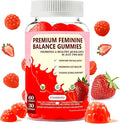 PH Gummies for Women - Ph Balance Gummies for Women Private Area, Feminine Gummy for Immune & Energy Supplement, Vegan, Gluten-Free, Strawberry Flavor, 60 Count