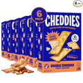 Cheddies Crackers Double Cheddar | Healthy Snacks Made with Real Cheddar Cheese and Simple Ingredients | Non-GMO | Cheesy Crackers | 4.2 Ounce (Pack of 6)