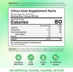Fit & Lean Clear Protein Powder with Whey Isolate Protein and Collagen, Grass Fed, Muscle Recovery, Skin, Joints, GLP-1 Support, 0g Sugar, Citrus Lime, 20 Servings