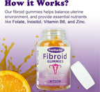 Fibroid Gummies for Shrinking Fibroids & Ovarian Cysts & PCOS, Hormone Balance Gummies Helps Women to Get Pregnant Fast, with Vitamin A, E and Minerals, 60 Count
