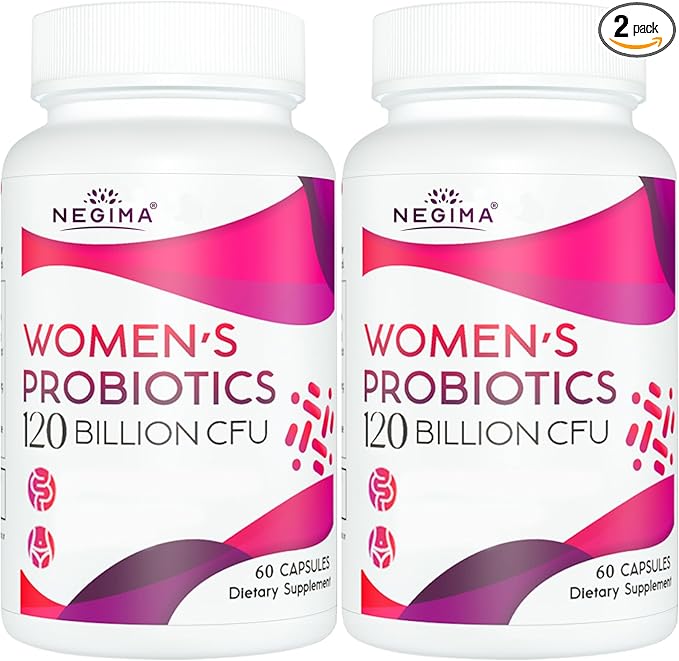Negima Menopause Supplements for Women, 120 Billion CFUs Probiotics for Women, 13-in-1 Herbs & Botanicals Complex, for Hormone Menopause, Hot Flashes, Night Sweats, Mood Swings, Sleep - 120 Capsules