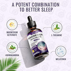 Magnesium Glycinate Supplement, Magnesium Liquid Drops with Magnesium Glycinate 500mg Vitamin B6, Ashwagandha, L - Theanine, Chamomile -Support Stress Relief, Bone, Muscle, Mood Vegan (Pack of 2)