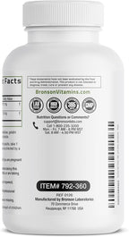 Bronson Milk Thistle Silymarin Marianum & Dandelion Extract Liver Health Support, Antioxidant Support, Detox, 360 Capsules