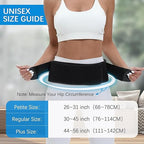 Sacroiliac SI Joint Hip Belt for Women Men-Alleviate Sciatica|Pelvic|Back|Lower Back Support, Pelvic Support Belt, Adjustable Lumbar Pain Relief, Trochanter Belt, Black, S(Hip Size 25-40")