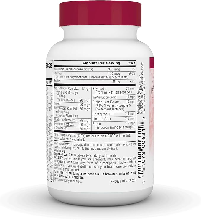 Source Naturals Menopause Multiple, Multi-System Support for Menopause*, Non-GMO Soy - 30 Tablets