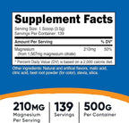 Nutricost Magnesium Citrate Powder (Raspberry Lemonade, 500 Gram)