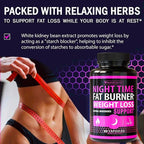 (2 Pack) Night Time Weight Loss Pills for Women - Advanced Weight Loss Supplement - Fat Burners for Women - Diet Pills that Work Fast - Belly Fat Burner - Appetite Suppressant - Made in USA
