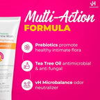 vH essentials, Ph Balanced Daily Feminine Wash, Tea Tree Oil & Prebiotic, 6 Fl Oz 54306 Clear (Pack of 2)
