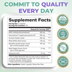 VITAL NUTRITIVE Joint Support Supplement for Men and Women – Glucosamine, MSM, Hyaluronic Acid, and Turmeric – Supports Joint Health – 60 Days Supply