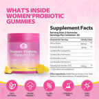 Her Juicy Feminine Probiotics Gummies with Slippery Elm Supports pH Balance Gut Health & Immune System Promote Vaginal Health for Women 40 Pineapple Gummies