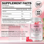 duwhot NAC Gummies 600mg, N Acetyl Cysteine Supplement NAC Chewable for Antioxidants & Immune Support, Lung & Liver Health, Natural Strawberry Flavor, 60ct