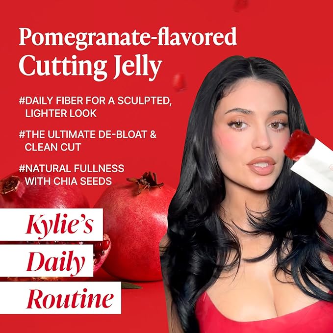 FOODOLOGY Coleology Cutting Stick Jelly (Pomegranate) – Dietary Fiber Supplement for Healthy Weight Management, Chia Seeds & Garcinia Cambogia, Korean Beauty with Collagen – 10 Sticks (Pack of 3)