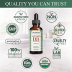 Live Wise Naturals Vitamin D3 1000 IU, 25 MCG Drops - 150 Servings, Ultra Concentrated Formulation, Fast Absorption, Vegan, Organic MCT Oil Formula - Micro-Dosing Dropper for Bone & Immune Support